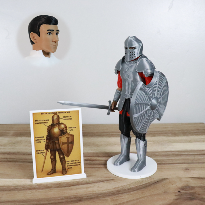 Armor of God Warrior - MAN (Red Tunic)