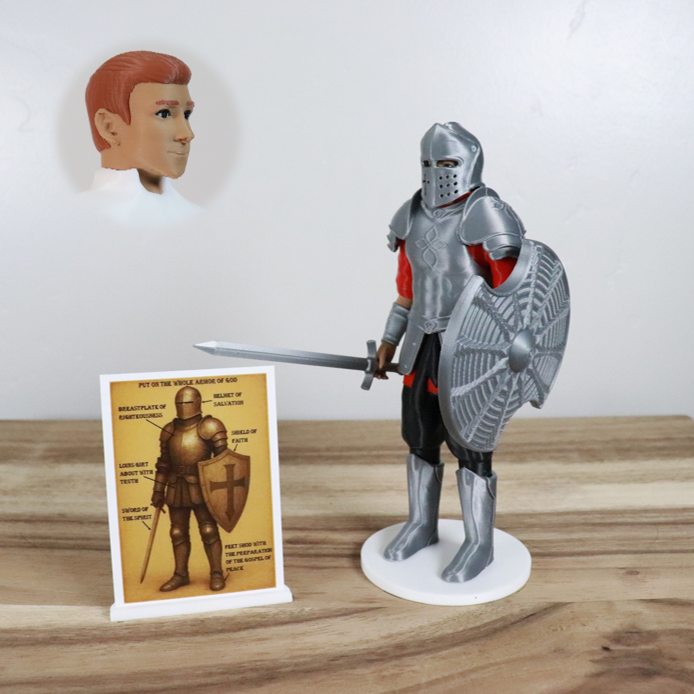 Armor of God Warrior - MAN (Red Tunic)