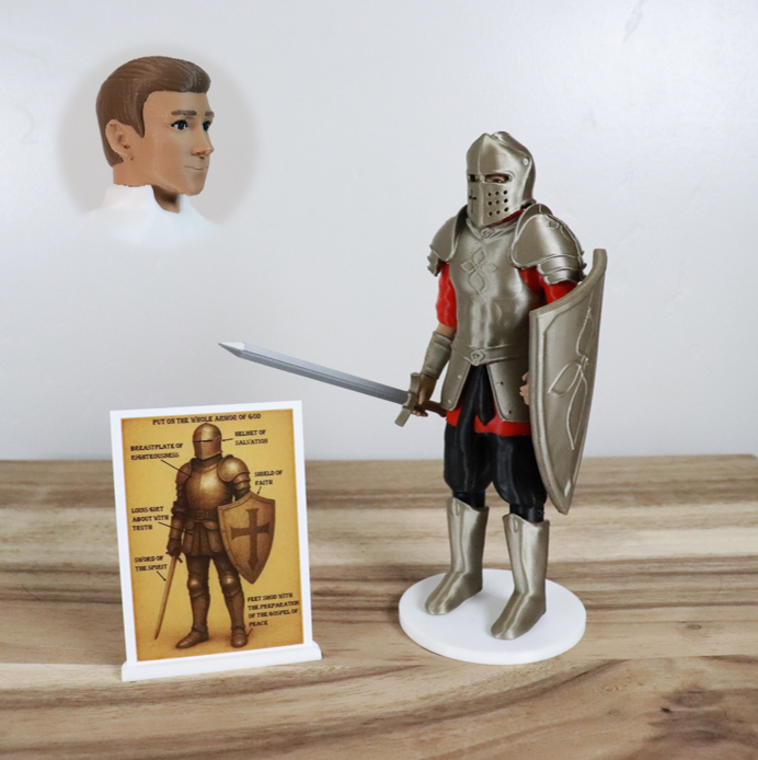 Armor of God Warrior - MAN (Red Tunic)