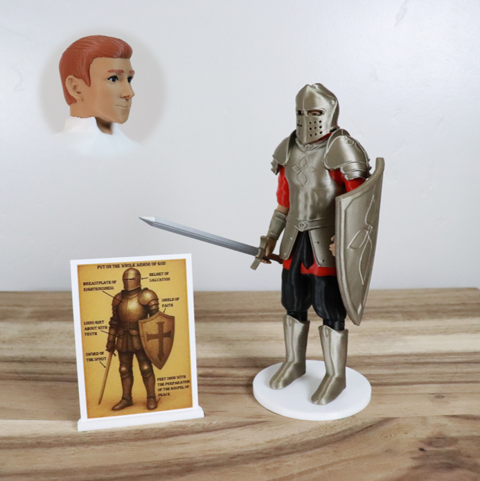 Armor of God Warrior - MAN (Red Tunic)