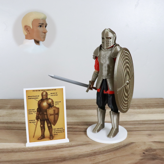 Armor of God Warrior - MAN (Red Tunic)