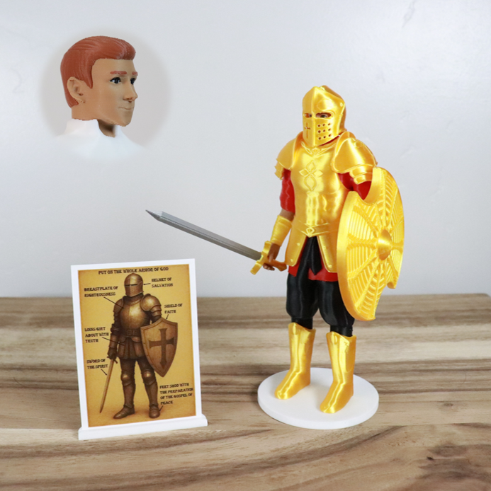 Armor of God Warrior - MAN (Red Tunic)